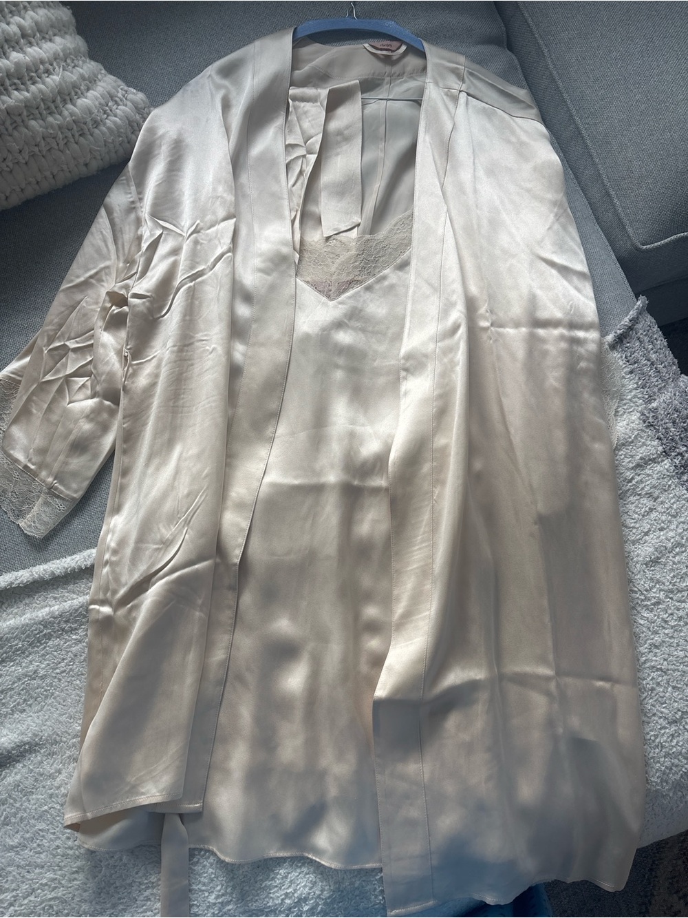 Eberjey robe and slip, perfect for your wedding day. Never worn, $450 value